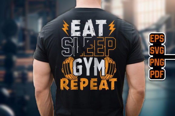 Best Selling Gym Fitness T-Shirt 06: T-Shirt Design Graphics