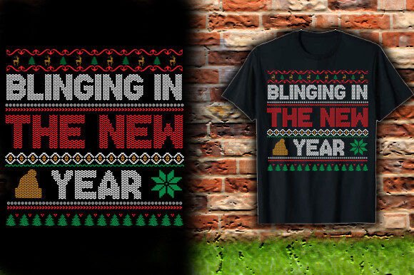Blinging in the New Year T-Shirt Design Graphics Review