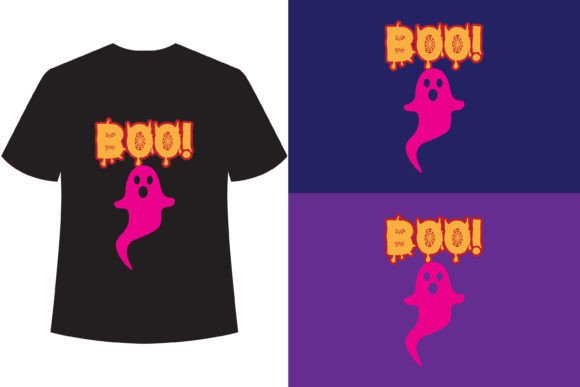 Cool Funny Ghost Boo Halloween Kids Tee