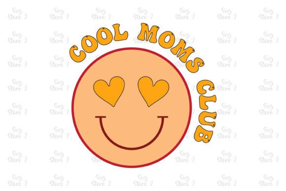 Cool Moms Club Mom Sublimation: Bold Graphics for T-Shirt Designs