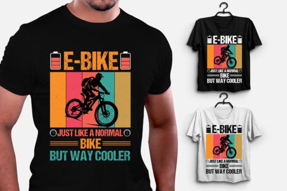 E-Bike Just Like a Normal Bike Graphics & T-Shirt Designs