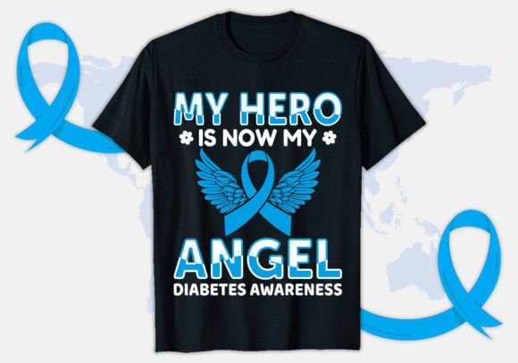 Hero Diabetes Awareness Graphics & T-Shirt Design Review
