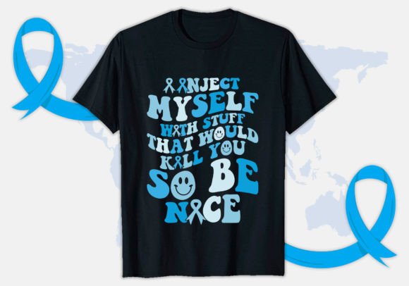 I Inject Diabetes Awareness T-shirt Design Graphics Review