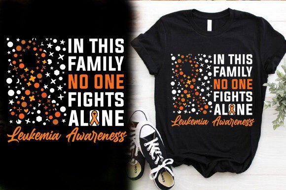 In This Family No One Fights Alone T-Shirt Graphic