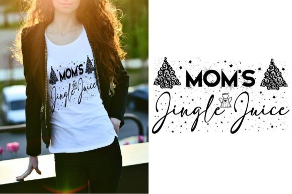 Mom's Jingle Juice Retro Graphics for T-Shirt Designs
