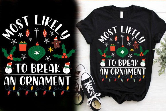 Most Likely to Break an Ornament Tshirt: Embroidery Review