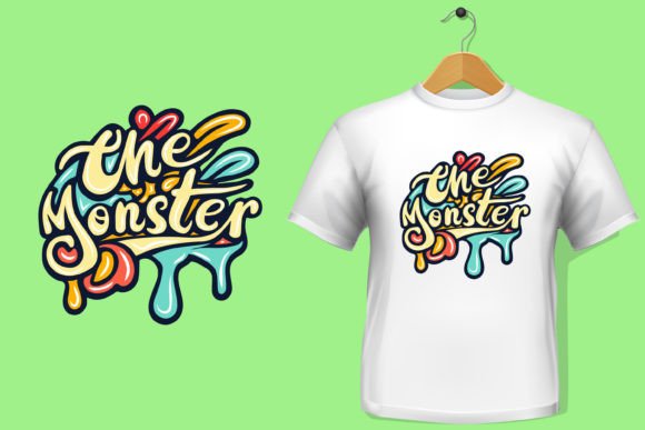 The Monster: Bold Graffiti Graphics for T-Shirt Designs